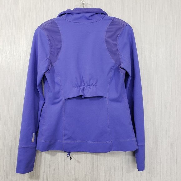 Zella Zippered fleecy jacket with mesh shoulder details - Picture 7 of 15